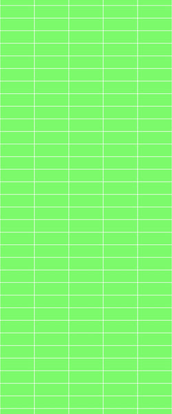 Green Horizontal Block Tile Acrylic Shower Wall Panel 2440mm x 1220mm (3mm Thick) - CladdTech