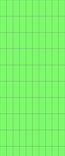 Green Vertical Block Tile Acrylic Shower Wall Panel 2440mm x 1220mm (3mm Thick) - CladdTech