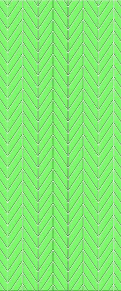 Green Chevron Tile Acrylic Shower Wall Panel 2440mm x 1220mm (3mm Thick) - CladdTech