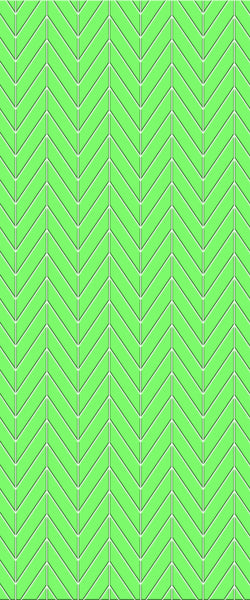 Green Chevron Tile Acrylic Shower Wall Panel 2440mm x 1220mm (3mm Thick) - CladdTech