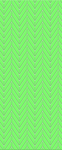 Green Chevron Tile Acrylic Shower Wall Panel 2440mm x 1220mm (3mm Thick) - CladdTech