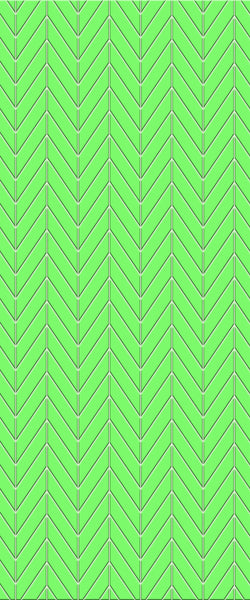 Green Chevron Tile Acrylic Shower Wall Panel 2440mm x 1220mm (3mm Thick) - CladdTech