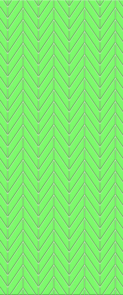 Green Chevron Tile Acrylic Shower Wall Panel 2440mm x 1220mm (3mm Thick) - CladdTech