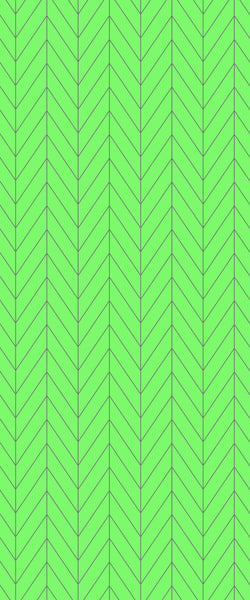 Green Chevron Tile Acrylic Shower Wall Panel 2440mm x 1220mm (3mm Thick) - CladdTech