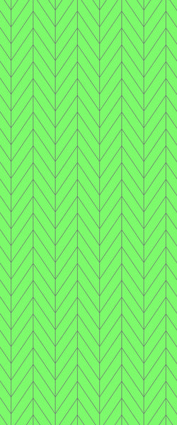 Green Chevron Tile Acrylic Shower Wall Panel 2440mm x 1220mm (3mm Thick) - CladdTech