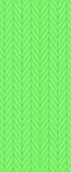 Green Chevron Tile Acrylic Shower Wall Panel 2440mm x 1220mm (3mm Thick) - CladdTech