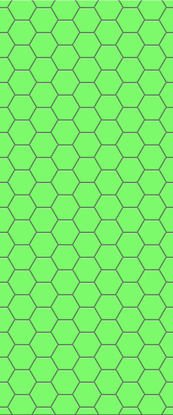 Green Hexagon Tile Acrylic Shower Wall Panel 2440mm x 1220mm (3mm Thick) - CladdTech
