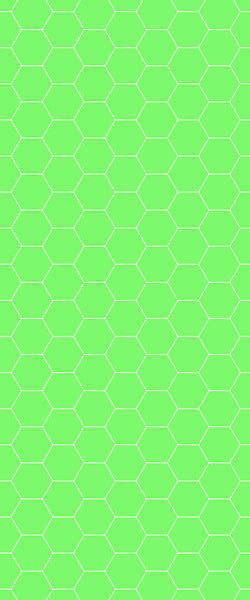 Green Hexagon Tile Acrylic Shower Wall Panel 2440mm x 1220mm (3mm Thick) - CladdTech