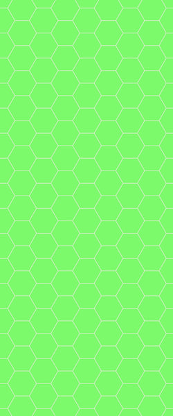 Green Hexagon Tile Acrylic Shower Wall Panel 2440mm x 1220mm (3mm Thick) - CladdTech