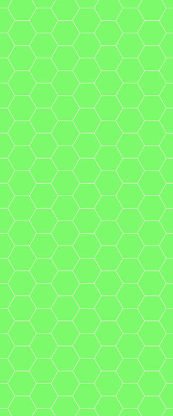 Green Hexagon Tile Acrylic Shower Wall Panel 2440mm x 1220mm (3mm Thick) - CladdTech