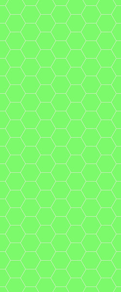 Green Hexagon Tile Acrylic Shower Wall Panel 2440mm x 1220mm (3mm Thick) - CladdTech