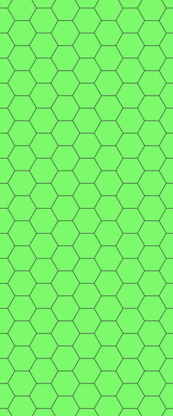 Green Hexagon Tile Acrylic Shower Wall Panel 2440mm x 1220mm (3mm Thick) - CladdTech