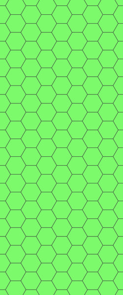 Green Hexagon Tile Acrylic Shower Wall Panel 2440mm x 1220mm (3mm Thick) - CladdTech