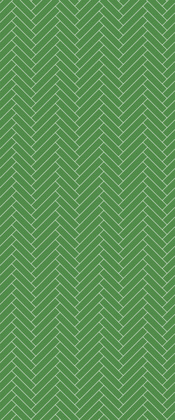Green Single Herringbone Tile Acrylic Shower Wall Panel 2440mm x 1220mm (3mm Thick) - CladdTech