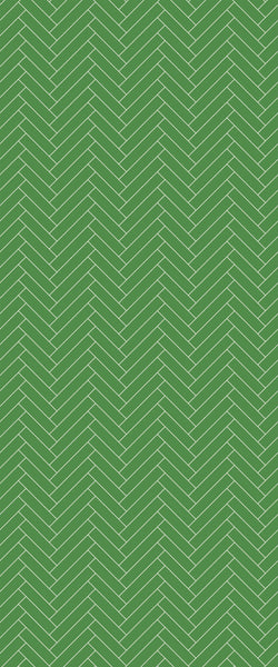 Green Single Herringbone Tile Acrylic Shower Wall Panel 2440mm x 1220mm (3mm Thick) - CladdTech