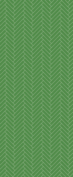 Green Single Herringbone Tile Acrylic Shower Wall Panel 2440mm x 1220mm (3mm Thick) - CladdTech