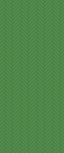 Green Single Herringbone Tile Acrylic Shower Wall Panel 2440mm x 1220mm (3mm Thick) - CladdTech