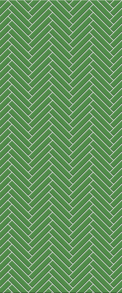 Sample of Green Double Herringbone Tile Acrylic Shower Wall Panel 2440mm x 1220mm