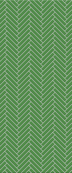 Green Double Herringbone Tile Acrylic Shower Wall Panel 2440mm x 1220mm (3mm Thick)