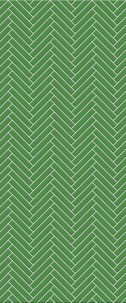 Green Double Herringbone Tile Acrylic Shower Wall Panel 2440mm x 1220mm (3mm Thick)