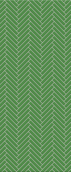 Sample of Green Double Herringbone Tile Acrylic Shower Wall Panel 2440mm x 1220mm
