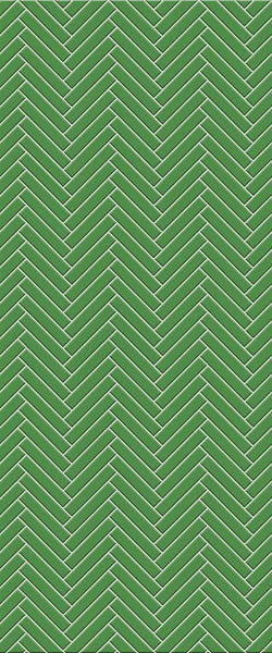 Green Double Herringbone Tile Acrylic Shower Wall Panel 2440mm x 1220mm (3mm Thick)