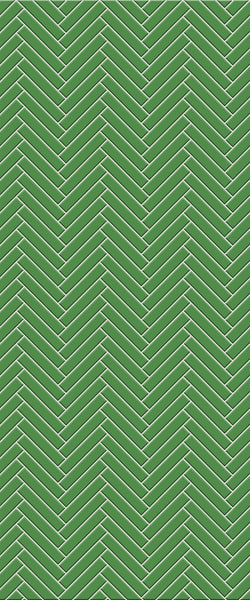 Green Double Herringbone Tile Acrylic Shower Wall Panel 2440mm x 1220mm (3mm Thick)