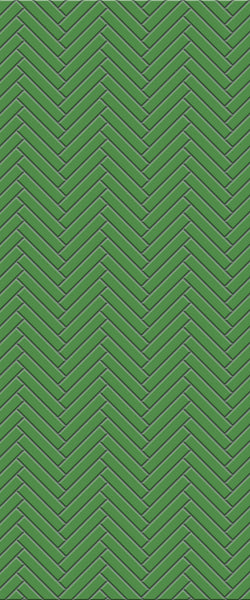 Green Double Herringbone Tile Acrylic Shower Wall Panel 2440mm x 1220mm (3mm Thick)