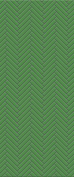 Green Double Herringbone Tile Acrylic Shower Wall Panel 2440mm x 1220mm (3mm Thick)