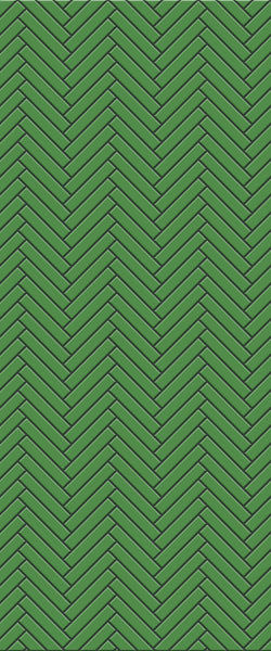 Sample of Green Double Herringbone Tile Acrylic Shower Wall Panel 2440mm x 1220mm