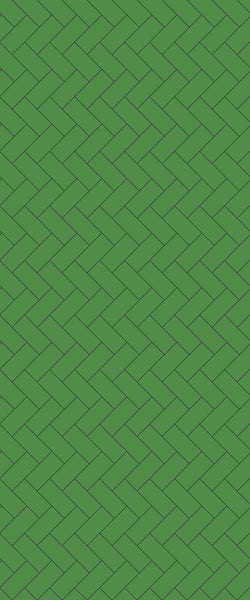 Green Diagonal Herringbone Tile Acrylic Shower Wall Panel 2440mm x 1220mm (3mm Thick) - CladdTech