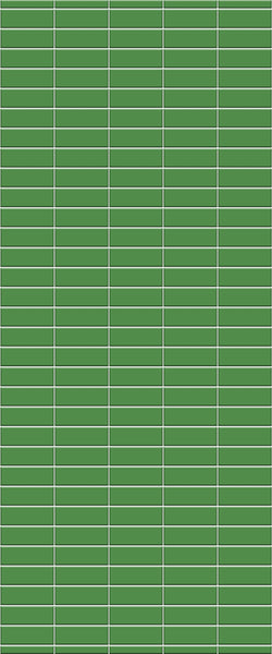 Green Horizontal Block Tile Acrylic Shower Wall Panel 2440mm x 1220mm (3mm Thick) - CladdTech