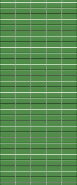 Green Horizontal Block Tile Acrylic Shower Wall Panel 2440mm x 1220mm (3mm Thick) - CladdTech