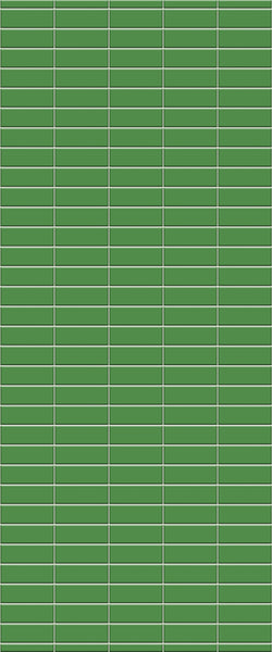 Green Horizontal Block Tile Acrylic Shower Wall Panel 2440mm x 1220mm (3mm Thick) - CladdTech