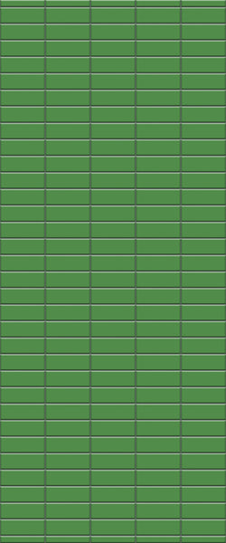 Green Horizontal Block Tile Acrylic Shower Wall Panel 2440mm x 1220mm (3mm Thick) - CladdTech