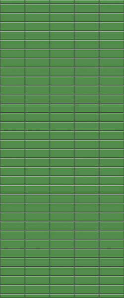 Green Horizontal Block Tile Acrylic Shower Wall Panel 2440mm x 1220mm (3mm Thick) - CladdTech