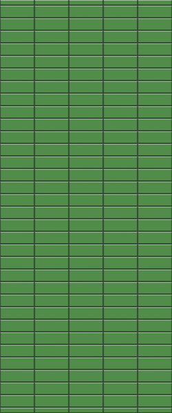 Green Horizontal Block Tile Acrylic Shower Wall Panel 2440mm x 1220mm (3mm Thick) - CladdTech