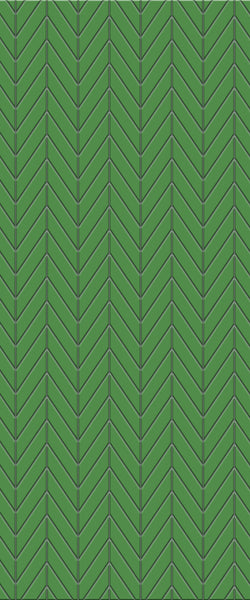 Green Chevron Tile Acrylic Shower Wall Panel 2440mm x 1220mm (3mm Thick) - CladdTech