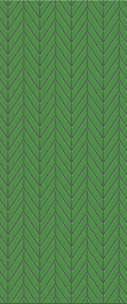 Green Chevron Tile Acrylic Shower Wall Panel 2440mm x 1220mm (3mm Thick) - CladdTech