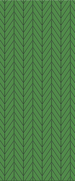 Green Chevron Tile Acrylic Shower Wall Panel 2440mm x 1220mm (3mm Thick) - CladdTech