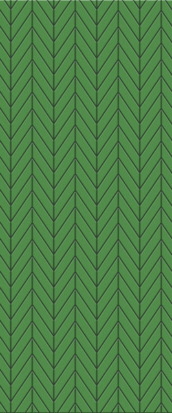 Green Chevron Tile Acrylic Shower Wall Panel 2440mm x 1220mm (3mm Thick) - CladdTech