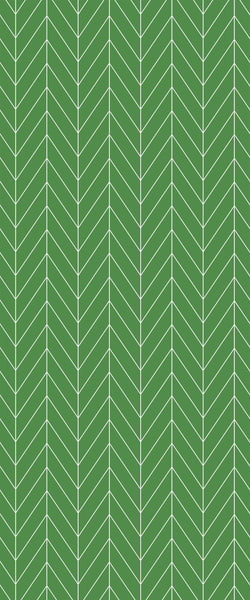 Green Chevron Tile Acrylic Shower Wall Panel 2440mm x 1220mm (3mm Thick) - CladdTech