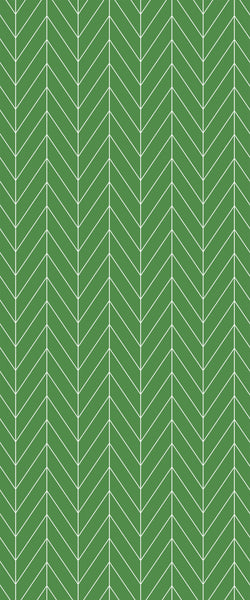 Green Chevron Tile Acrylic Shower Wall Panel 2440mm x 1220mm (3mm Thick) - CladdTech