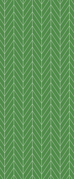 Green Chevron Tile Acrylic Shower Wall Panel 2440mm x 1220mm (3mm Thick) - CladdTech