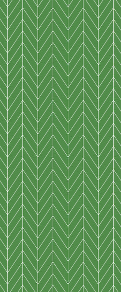 Green Chevron Tile Acrylic Shower Wall Panel 2440mm x 1220mm (3mm Thick) - CladdTech