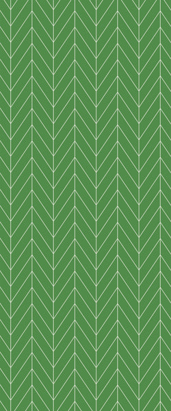 Green Chevron Tile Acrylic Shower Wall Panel 2440mm x 1220mm (3mm Thick) - CladdTech