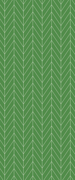 Green Chevron Tile Acrylic Shower Wall Panel 2440mm x 1220mm (3mm Thick) - CladdTech