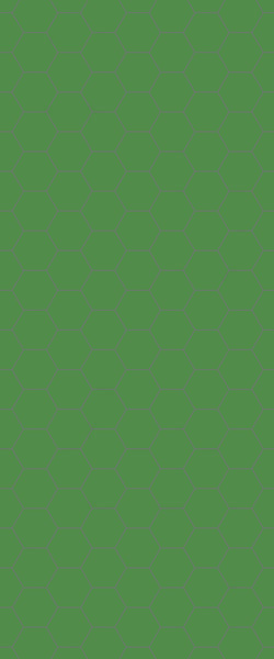 Green Hexagon Tile Acrylic Shower Wall Panel 2440mm x 1220mm (3mm Thick) - CladdTech