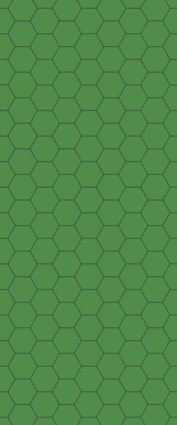 Green Hexagon Tile Acrylic Shower Wall Panel 2440mm x 1220mm (3mm Thick) - CladdTech