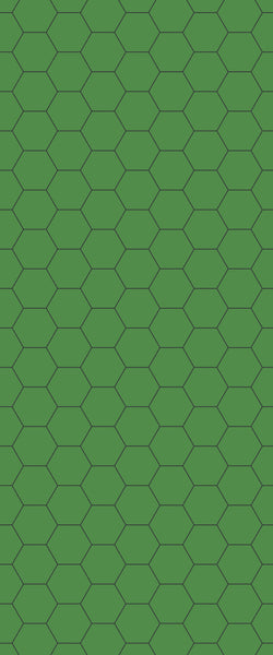 Green Hexagon Tile Acrylic Shower Wall Panel 2440mm x 1220mm (3mm Thick) - CladdTech